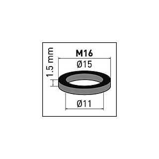 NEOPERL® Gummidichtung zu Innenteil für 3/8 und M16 Strahlregler 3/8/M16 11 X 15 X 1.5 MM