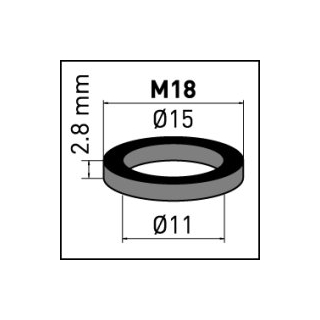 NEOPERL® Gummidichtung zu Strahlregler M20x1 M20 13.7 X 17.7 X 2.5 MM