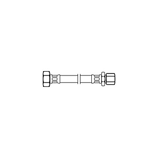 NEOFLEX® CRG Panzerschlauch DN8 IG X URS-DW Klemmverschraubung 1/2 X 10MM 20 CM