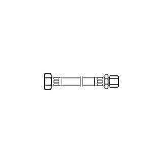 NEOFLEX® CRG Panzerschlauch DN8 IG X URS-DW Klemmverschraubung 1/2 X 10MM 30 CM