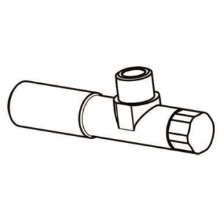 Eck-Regulierventil Messing blank, o. Klemmverschr 1/2 45 MM