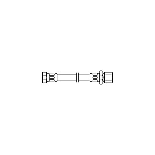 NEOFLEX® CRG Panzerschlauch DN8 mit VS IG X URS-DW Klemmverschraubung 3/8 X 10MM 20 CM