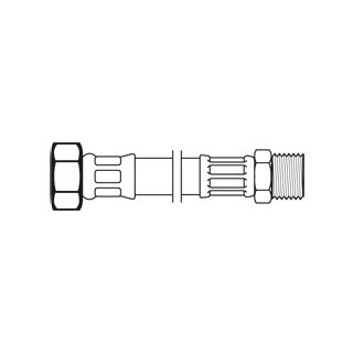 NEOFLEX® Panzerschlauch DN 10 IG x AG 1/2 X 1/2 50 CM