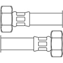 NEOFLEX® Panzerschlauch DN20 IG x IG 3/4 X 3/4 30 CM