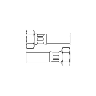 NEOFLEX® Panzerschlauch DN 32 IG x IG 1 1/4 X 1 1/4 70 CM