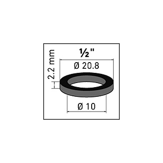 NEOPERL® Gummidichtung Beutel zu 10 Stk. 1/2 10 X 20.8 X 2.2 MM