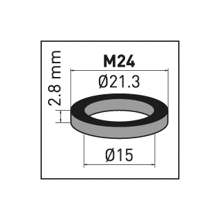 NEOPERL® Gummidichtung zu Innenteil Beutel zu 10 Stk. M24 15 X 21.3 X 2.8 MM