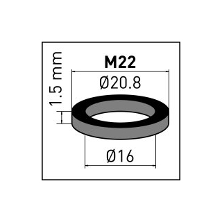 NEOPERL® Gummidichtung zu Innenteil Beutel zu 100 Stk. M22 16 X 20.8 X 1.5 MM