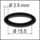 O-Ring zu NEOMATIC 121050 EPDM 15.5 X 2.5 MM
