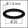 SHOWER O-Ring zu Brausegriff Topas NBR 70° SHORE 29.00 X 2.00 MM