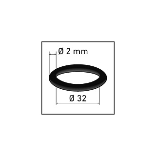 O-Ring für Stecksifon Beutel à 10 Stk. 32 X 2 MM