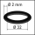 O-Ring für Stecksifon Beutel à 10 Stk. 32 X 2 MM