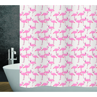 diaqua® Duschvorhang Textil Flamingo 180 X 200 CM