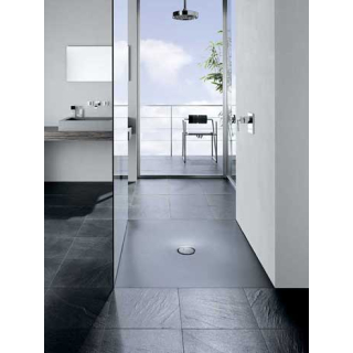 Duschplatz Stahl-Email, Rechteck Bette FLOOR 1261-412 1200x900 mm, grau 412