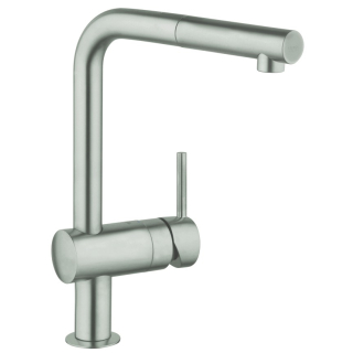 Spültischmischer F.Grohe MINTA 32168.DC0 Supersteel, druckfest