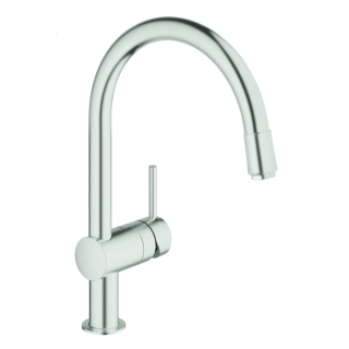 Spültischmischer F.Grohe MINTA 32918.DC0 Supersteel, druckfest