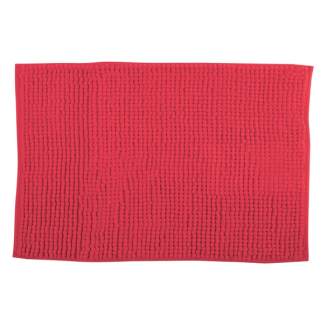 BADEMATTE AUS CHENILLE 40X60 CM ROT