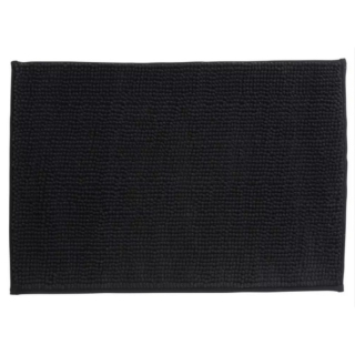 CHENILLE BADEMATTE 60X90 CM SCHWARZ