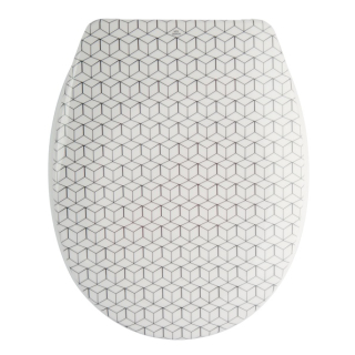 THERMOHART-WC-SITZ LANGSAM SCHLIEßEN MOZAIK BEIGE