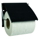 SCHWARZER TOILETTENROLLENHALTER