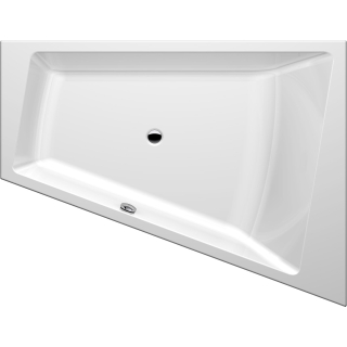 Eck-Badewanne Nacryl Plus DIAMANT MEMO BWE175135RW 1750x1350/700 mm, weiss