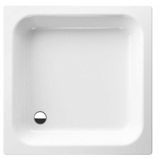 Brausetasse Stahl-Email, Rechteck Bette FLACH 5750-000 900x750x150 mm, weiss