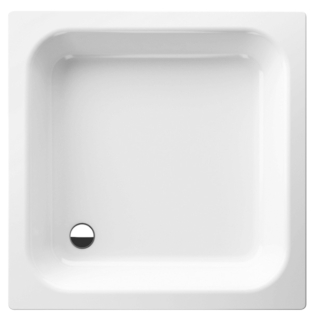 Brausetasse Stahl-Email, Rechteck Bette FLACH 5800-000 800x800x150 mm, weiss