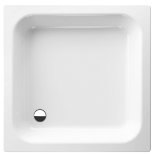 Brausetasse Stahl-Email, Rechteck Bette FLACH 5950-000 900x800x150 mm, weiss
