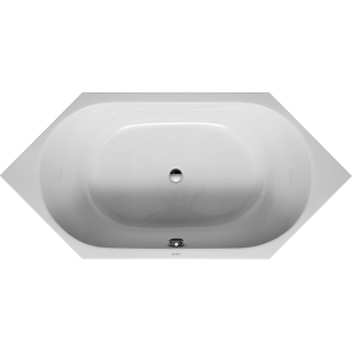 Badewanne Duravit D-CODE 700138-00000-00/00 weiss, 6-Eck, Einbau