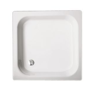 Brausetasse Stahl-Email, Rechteck Bette FLACH 5790-000 850x700x150 mm, weiss