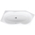 6-Eck Badewanne asymmetrisch Stahl-Email Bette METRIC 6841-000 2060x900x450 mm, weiss