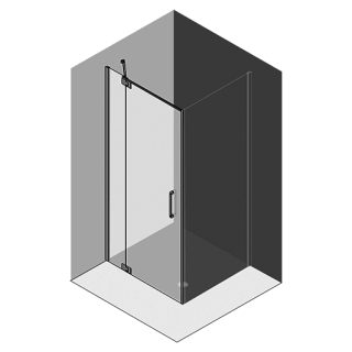 Bürstengarnitur Emco LOFT 0515.001.00 chrom, Behälter Kristallglas satiniert