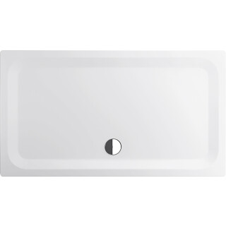 Brausetasse Stahl-Email, Rechteck Bette EXTRAFLACH 5997-000 1700x750x65 mm, weiss