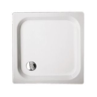 Brausetasse Stahl-Email, Rechteck Bette EXTRAFLACH 8690-000 1050x750x65 mm, weiss