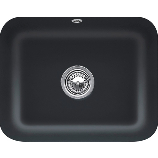 Unterbaubecken V&B CISTERNA 60C 6706.01-S5 550x440 mm, Ebony CeramicPlus