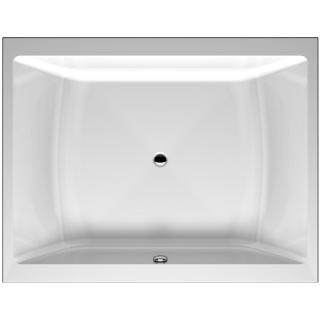 Badewanne Nacryl Plus, Rechteck DIAMANT MEMO MEBW180140W 1800x1400 mm, weiss