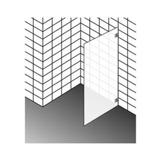 Seitenwand Dusch-Design DIAMANT FLORA DTD1.SWAD143-200 Breite 1031 mm bis max. 1430 mm