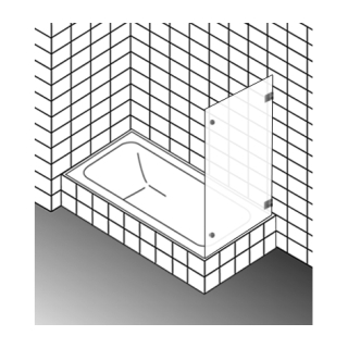 Seitenwand Dusch-Design DIAMANT FLORA DTD1.SWGD143-160 Breite 1031 mm bis max. 1430 mm