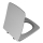 Viertelkreis-Brausetasse Stahl-Email Bette CORNER 5429-410 900x900x35 mm, grau 410