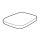 Brausetasse Stahl-Email, Rechteck Bette SUPERFLACH 5679-422 800x700x25 mm, beige 422