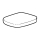 Brausetasse Stahl-Email, Rechteck Bette SUPERFLACH 5679-422 800x700x25 mm, beige 422