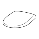 Brausetasse Stahl-Email, Rechteck Bette SUPERFLACH...