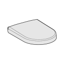 Brausetasse Stahl-Email, Rechteck Bette SUPERFLACH...