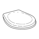 Brausetasse Stahl-Email, Rechteck Bette SUPERFLACH...