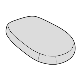 Brausetasse Stahl-Email, Rechteck Bette SUPERFLACH 5709-431 900x700x25 mm, anthrazit-braun 431