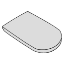 Brausetasse Stahl-Email, Rechteck Bette SUPERFLACH...