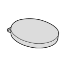 Brausetasse Stahl-Email, Rechteck Bette SUPERFLACH...