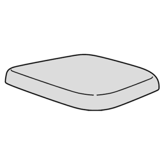 Brausetasse Stahl-Email, Rechteck Bette SUPERFLACH 5719-400 700x700x25 mm, anthrazit 400