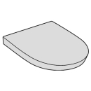 Brausetasse Stahl-Email, Rechteck Bette SUPERFLACH...