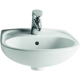 Handwaschbecken SMARAGD NORM 5078L003-1029 weiss, Breite 450 mm